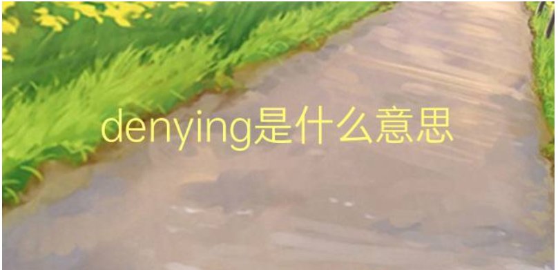 denying怎么读