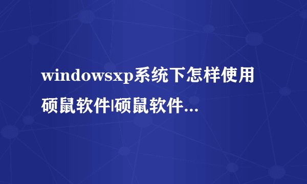 windowsxp系统下怎样使用硕鼠软件|硕鼠软件的使用方法