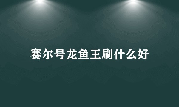 赛尔号龙鱼王刷什么好