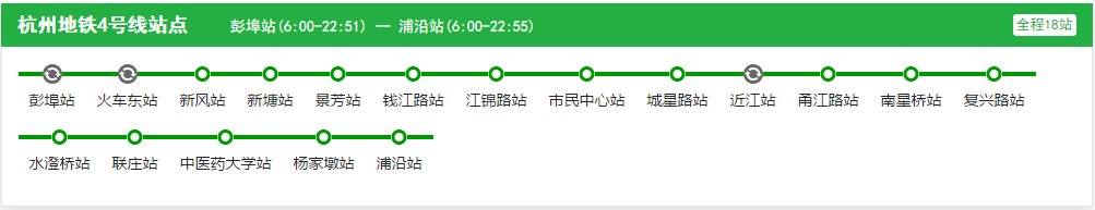 杭州目前有几条地铁线路啊？