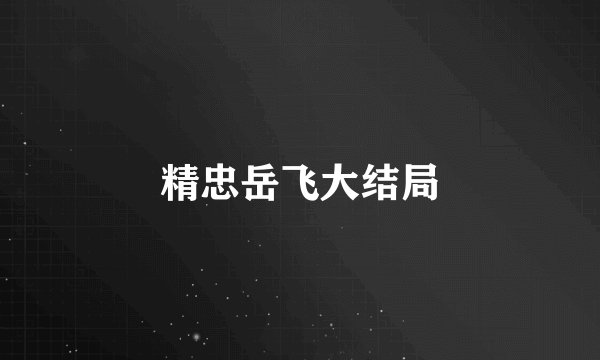 精忠岳飞大结局