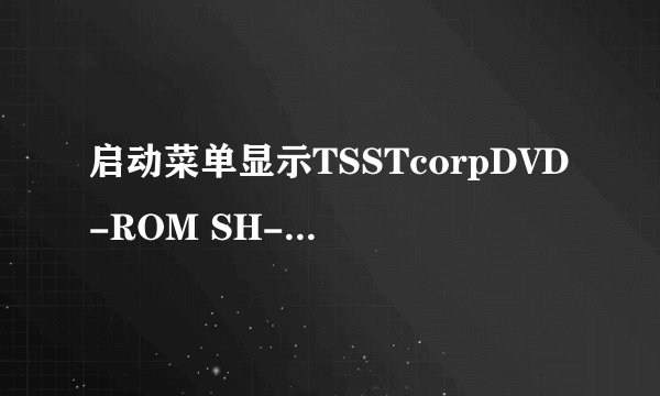 启动菜单显示TSSTcorpDVD-ROM SH-1与ST500DM002-1BD142如何选择
