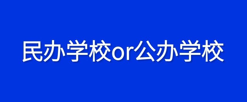 什么叫民办学校什么叫公办学校