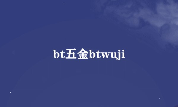 bt五金btwuji