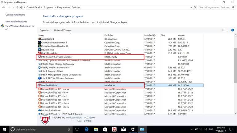 电脑中的迈克菲保护是什么意思呀 对什么软件起作用呀