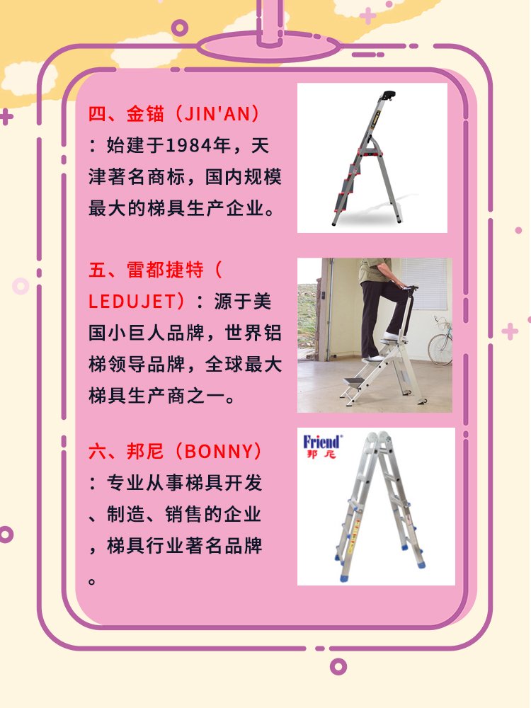 铝合金人字梯十大品牌