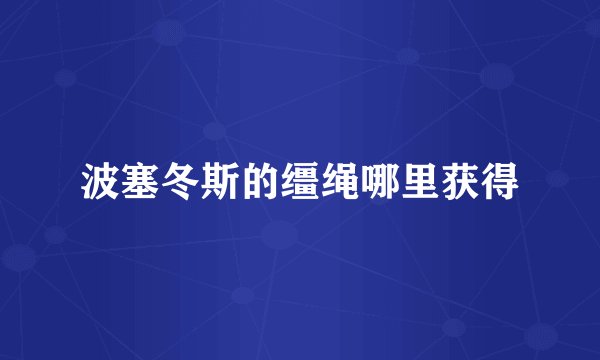 波塞冬斯的缰绳哪里获得