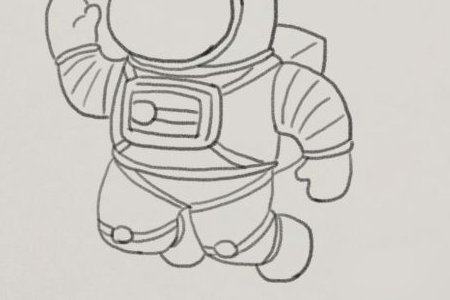 宇航员怎么画 简笔画