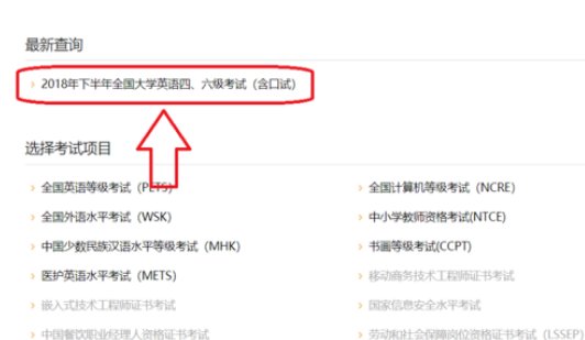 怎样查询大学英语四级成绩？