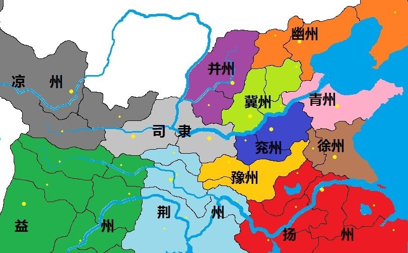 东汉末年和三国时期的地图
