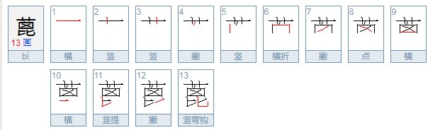 蓖怎么读