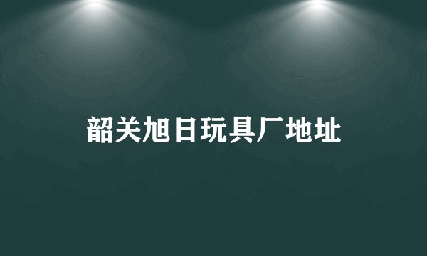 韶关旭日玩具厂地址