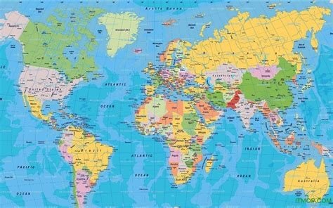 世界地图用英语怎么说？