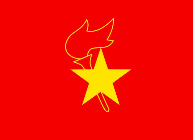 中国少年先锋队的队旗是什么样的？