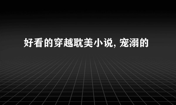 好看的穿越耽美小说, 宠溺的