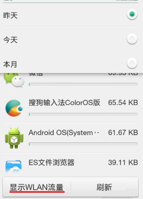 如何在手机中查看无线网络的使用量？