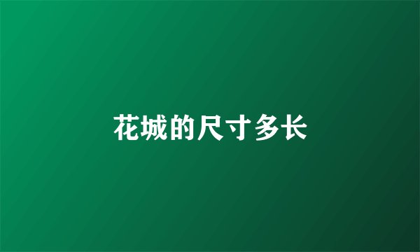花城的尺寸多长