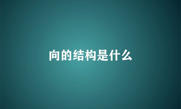向的结构是什么