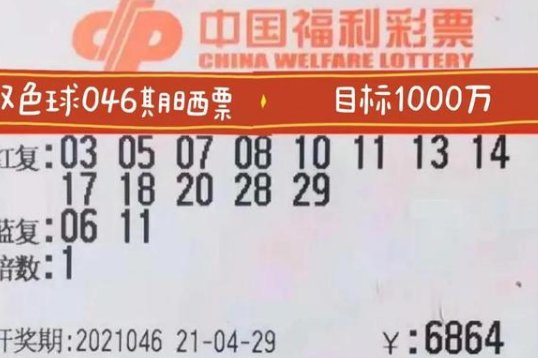 双色球蓝号中了三个有奖不？