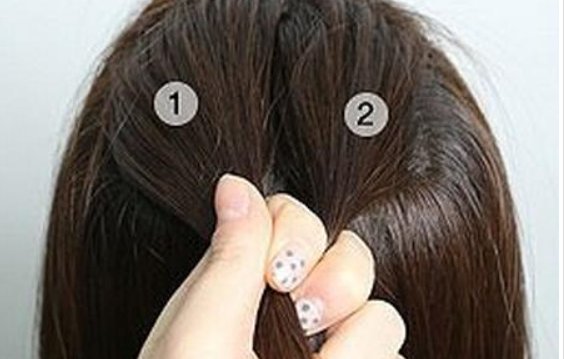 蜈蚣辫的编法图解