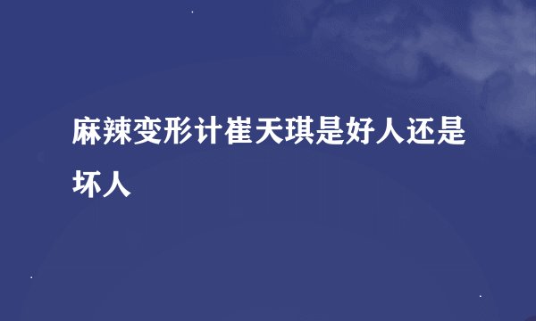 麻辣变形计崔天琪是好人还是坏人