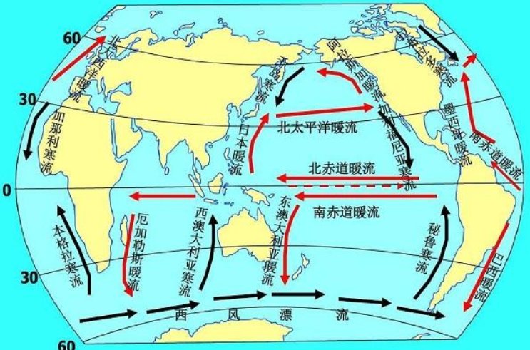 大海的海水流向何方