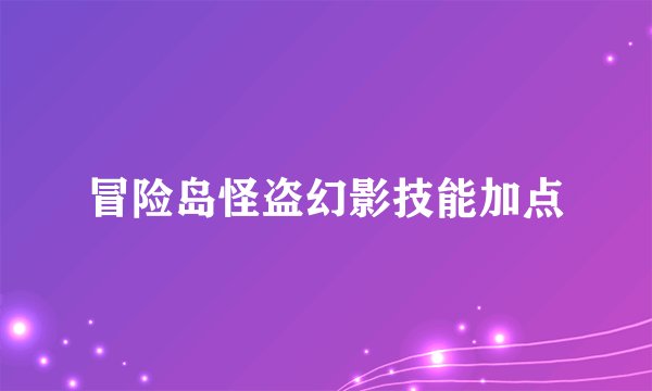 冒险岛怪盗幻影技能加点