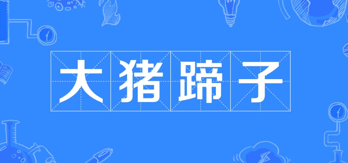 大猪蹄子什么意思?