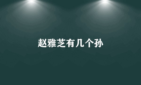 赵雅芝有几个孙