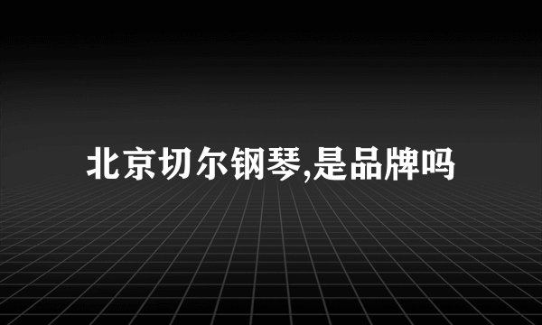 北京切尔钢琴,是品牌吗