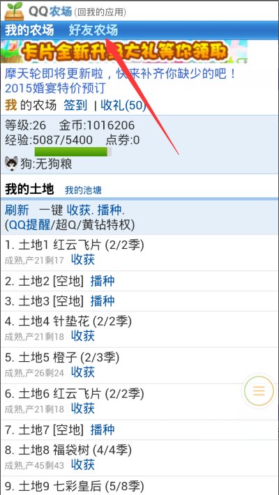 手机qq怎么才能偷菜?