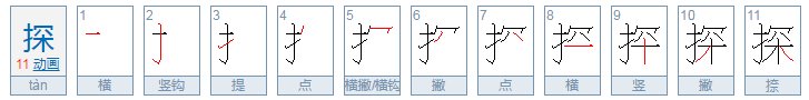 探组词和拼音