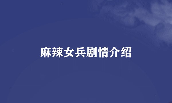 麻辣女兵剧情介绍