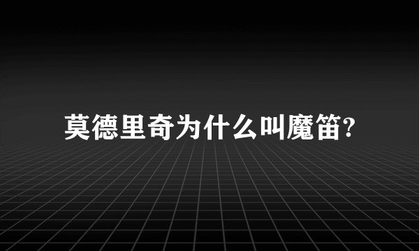 莫德里奇为什么叫魔笛?
