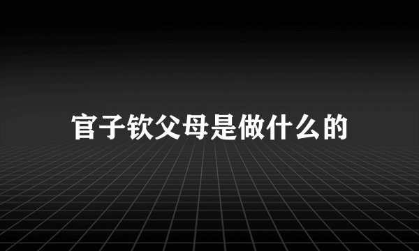 官子钦父母是做什么的