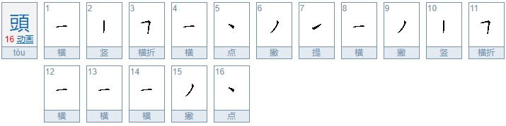 “头”的繁体字怎么写?
