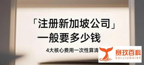 中国人注册新加坡公司要多少钱？4大核心费用一次性算清