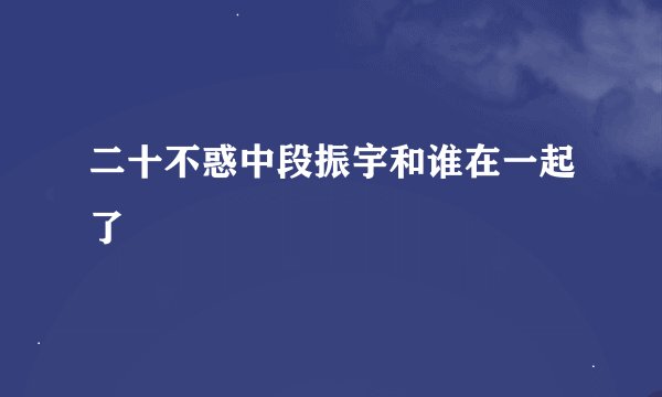 二十不惑中段振宇和谁在一起了