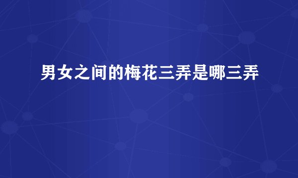 男女之间的梅花三弄是哪三弄