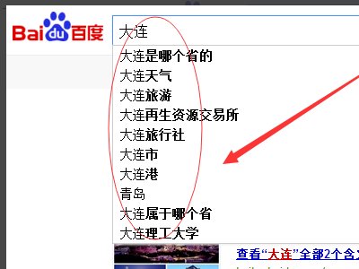 百度搜索框里这些联想词是如何出来的?