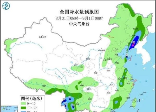 四川局地降特大暴雨 台风“美莎克”将影响东部海域