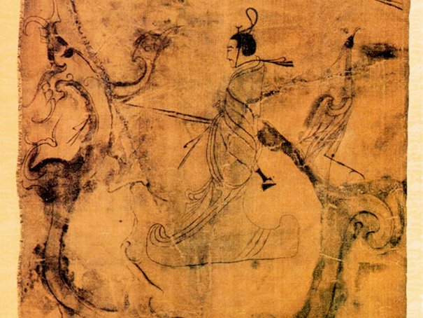 中国现存最古老的帛画
