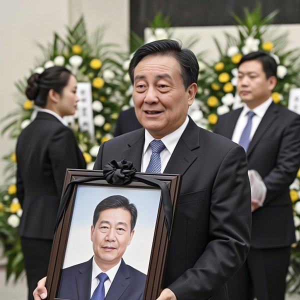 宗庆后葬礼捧灵牌的是谁