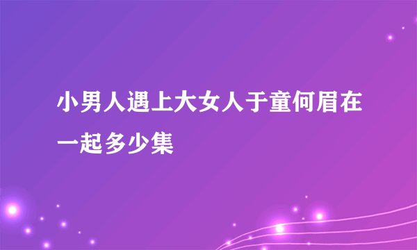 小男人遇上大女人于童何眉在一起多少集